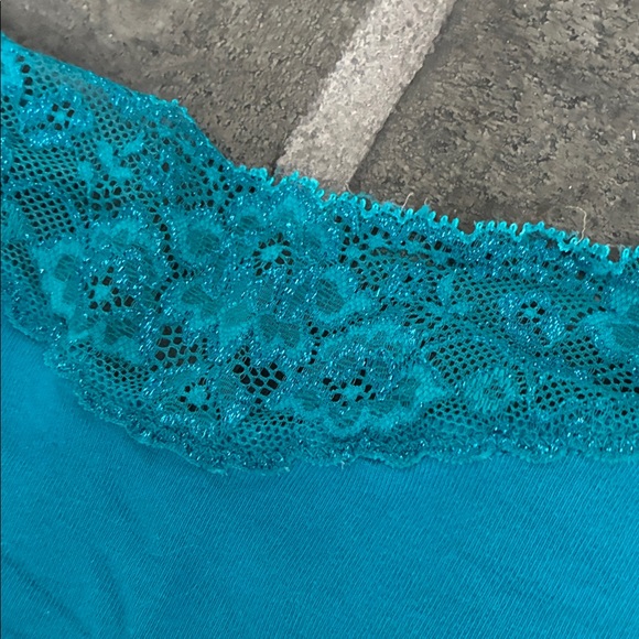 Express Lace Trim Cami Top Set - Blue, Purple, Tan - Picture 4 of 4